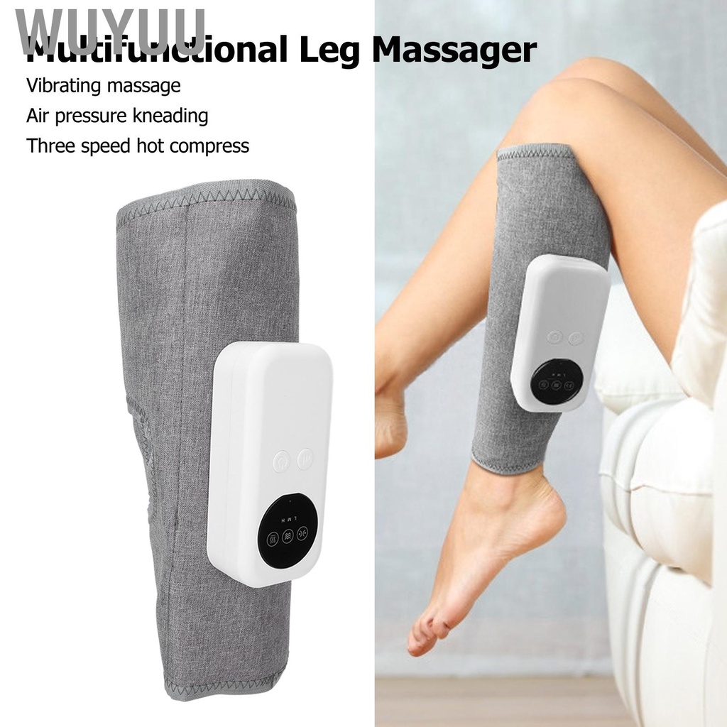 Wuyuu Air Compression Calf Foot Massager Muscle Relax Heating
