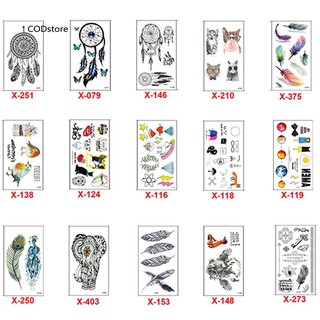 CST_Unisex 3D Dream Catcher Waterproof Temporary Flash Tattoo Sticker Body Art Decal