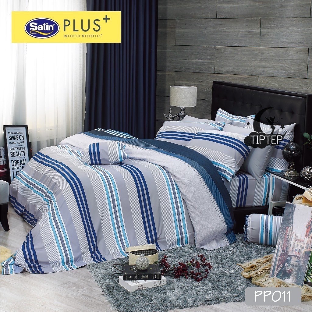 Satin Plus ผ้าปูที่นอน (ไม่รวมผ้านวม) ลาย PP011 ลิขสิทธิ์แท้