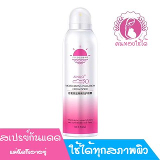 สเปรย์กันแดดเทพๆ ไอนุโอ เหมาะกับสาวออฟฟิต Ainuo Moisturizing insulation cream spray J6071A