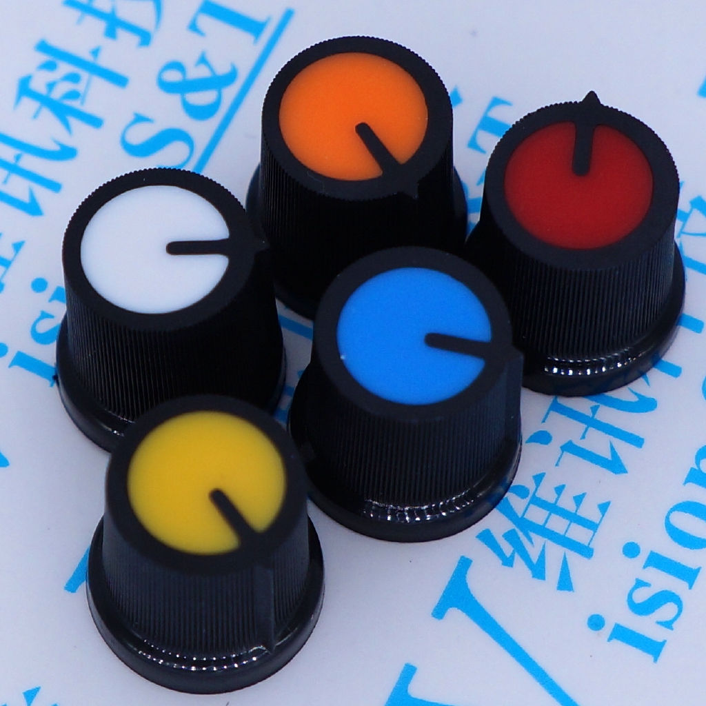 Ag3 สวิทช ์ หมวก WH148 ลูกบิดพลาสติกพลัมจับ 15X17 มม . จับ 6 มม . Potentiometer Power Amplifier