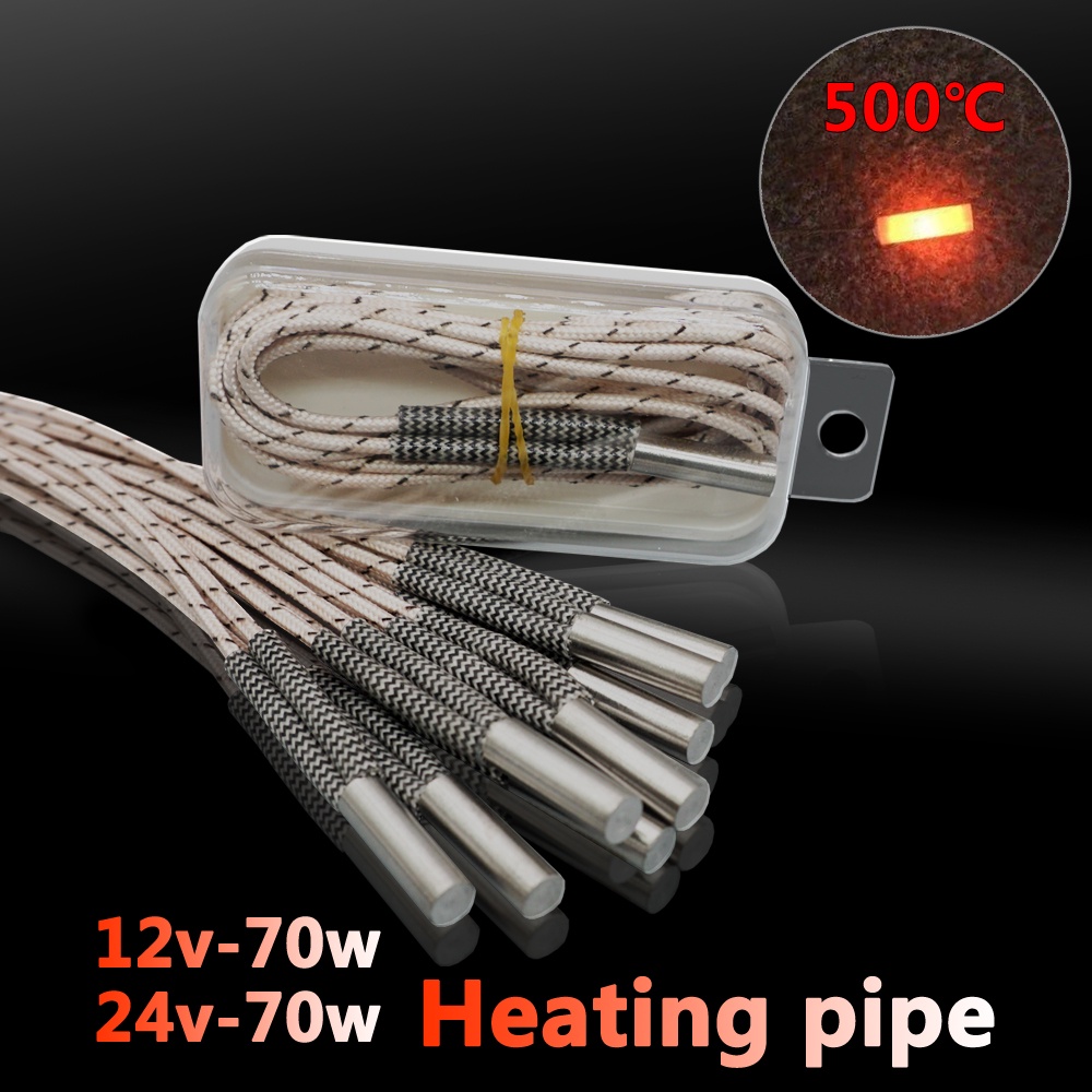 3d Printer Parts Heating Pipe 12v24v 70w High Temperature 620mm Mk8 V6 Hotend Heated Block 2086