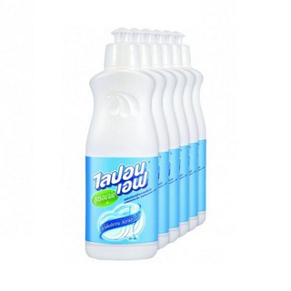 ✨ขายดี✨ ไลปอนเอฟ น้ำยาล้างจาน สูตรอนามัย 500 มล. x 6 ขวด Lipon F Dishwashing Liquid 500 ml x 6