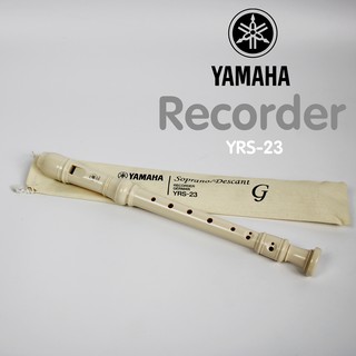 ขลุ่ยรีคอร์เดอร์ YAMAHA รุ่น YRS-23 พร้อมซองผ้า สินค้า YAMAHA แท้