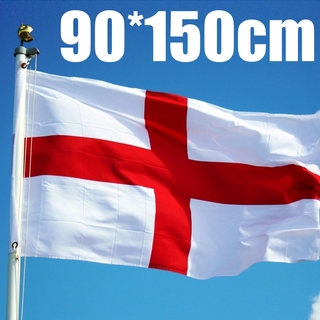 ใหม่ ธงชาติอังกฤษ St George Cross 3x5 ฟุต สําหรับวันรักบี้ ☆Dstoolsmall