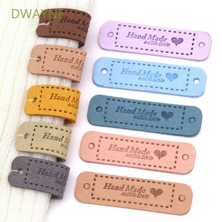 DWAYNE 20Pcs Sewing Accessories Multi-color Optional Handmade Tag Clothes Tags Skin Friendly With Heart Pattern Knitting for Hat,Coat,Cloth Strong Handwork Garment Labels