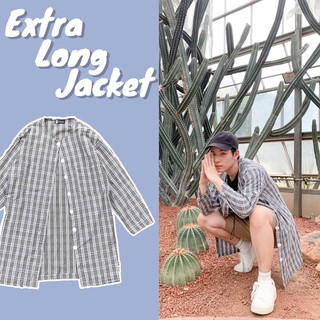 extra Long Jacket : เสื้อคลุม รุ่นยาวพิเศษ ผลิตจากผ้าทอญี่ปุ่น