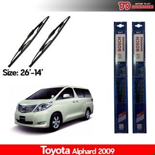 ใบปัดน้ำฝน BOSCH Toyota Alphard 2009 ของแท้ 100% !!!