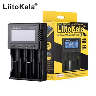 🔥สินค้าขายดี🔥เครื่องชาร์จ 18650 LiitoKala PD-4 แบบ 4 ช่อง