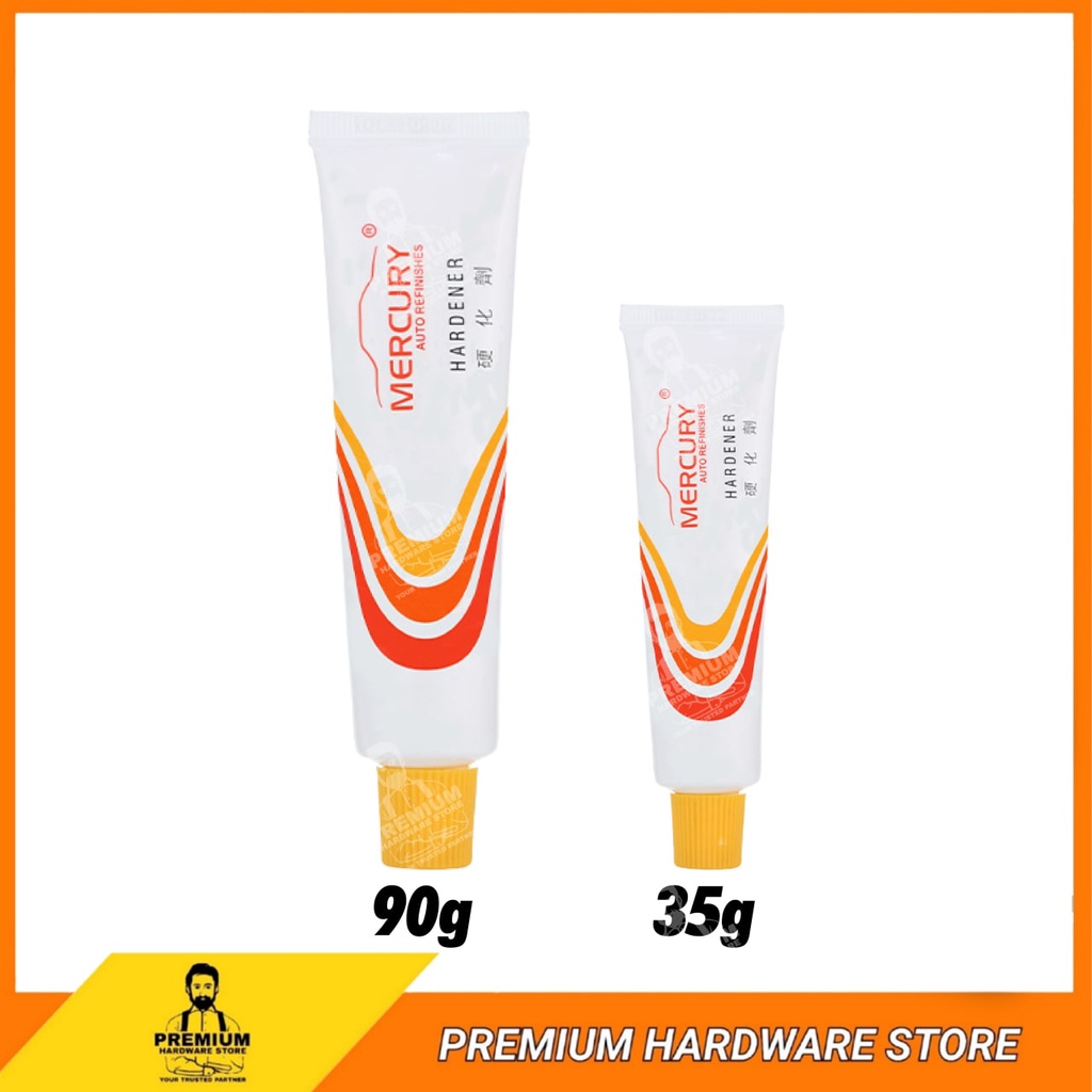 MERCURY Poly Putty Paste Hardener 35g & 90g Nissan Hitary 928 Poly Car Putty Auto Refinished Hardene