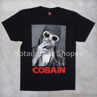 เสื้อยืดผ้าฝ้ายพรีเมี่ยม เสื้อวง Nirvana Kurt Coban TDM 1701Hotandrock