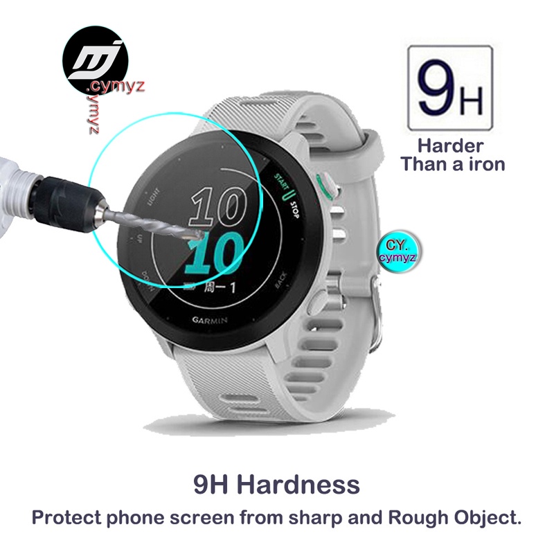 ฟิล์ม Garmin forerunner 55 ฟิล์มป้องกัน ฟิล์มกระจกนิรภัย HD ฟิลม์ใสกันรอยหน้าจอ สำหรับ Garmin forerunner 55 นาฬิกาสมาร์ท