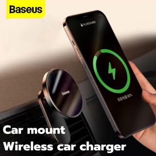 Baseus Wireless Car Charger 15W car holder ชาร์จไร้สายได้ ที่วางมือถือในรถ ที่จับมือถือ แท่นชาร์จไร้สาย ที่วางมือถือ