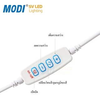 MODI ไฟติดกระจกแต่งหน้า3แสง 4/8/10/12/14ดวง ไฟติดโต๊ะเครื่องแป้ง เติมแสง ของขวัญปีใหม่ Mirror Light