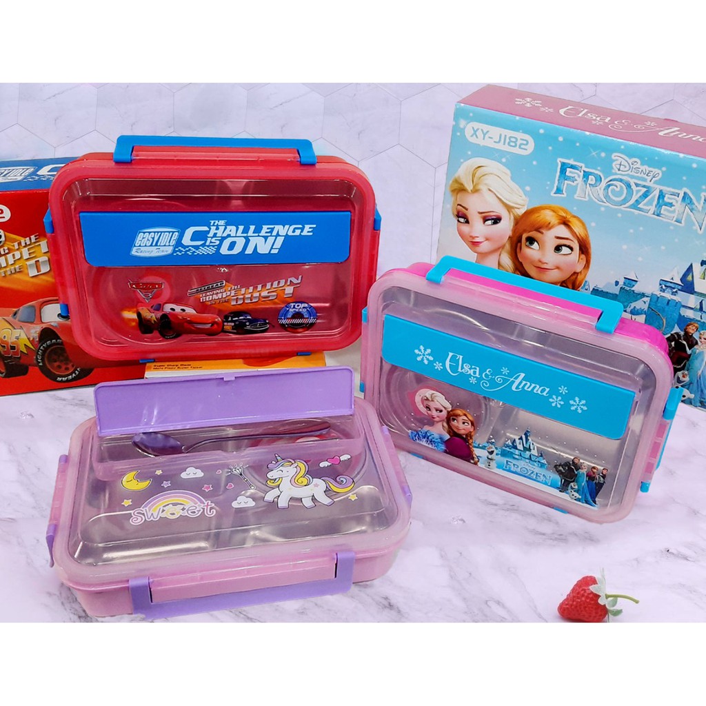 Bento กล่องข้าวสแตนเลสตัวอักษร 304 พร้อมเคสซุปรั่ว 1100ml(1.1L)XYJ182