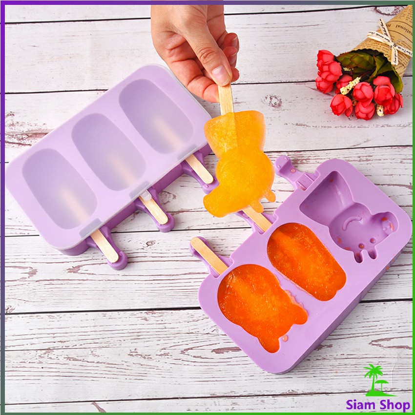 ที่ทำไอติม แบบทำไอติม แม่พิมพ์ทำไอติม ซิลิโคนพิมพ์ทำอาหาร food grade plasticIce cream mold