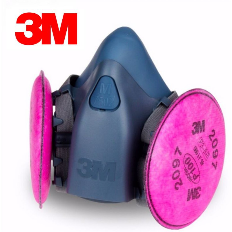 3M​ ​7500 หน้ากากซิลิโคน​ ​ป้องกันสารเคมี​ ฝุ่นควัน​ ของแท้💯% มี3ขนาด
