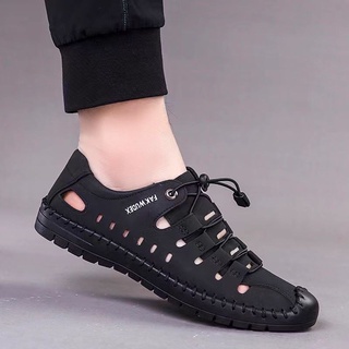 Men's Casual Outdoor Leather Soft Sole Sandals