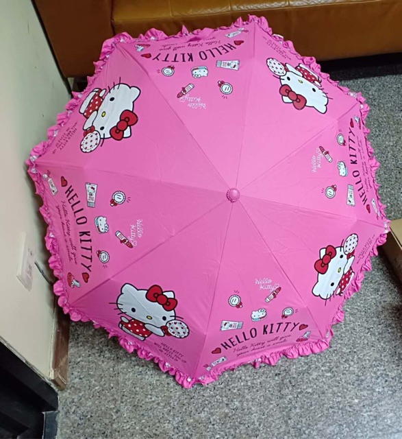 ร่มพับระบาย3ตอนลายคิดตี้Hello kittyลิขสิทธิ์แท้ ราคา ถูกที่สุด ดีลบีเคเค แกลเลอรีภาพที่ 2