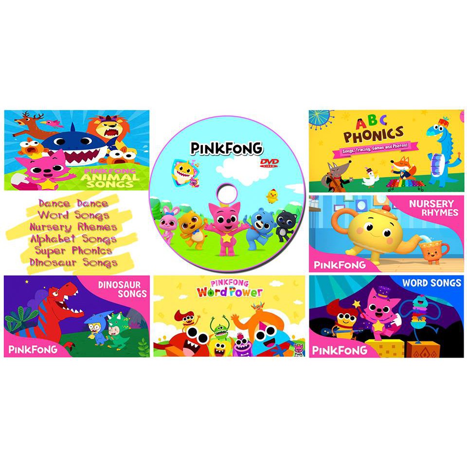 เพลงเด็ก DVD PinkFong เสริมทักษะทางภาษา รวมกว่า 160 เพลง