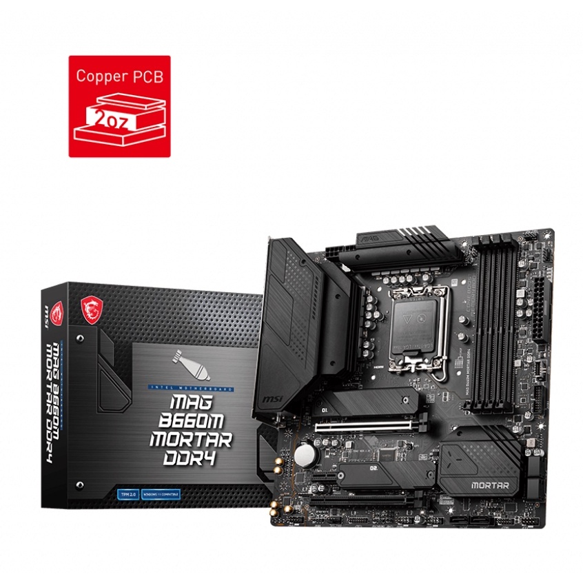 MAINBOARD (เมนบอร์ด) 1700 MSI MAG B660M MORTAR DDR4 รับประกัน 3 - Y