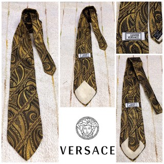 🧣: VERSACE tie silk แท้💯%