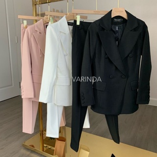 พร้อมส่ง📃XS-3XL📄 สูท+กางเกง varinda📅 004