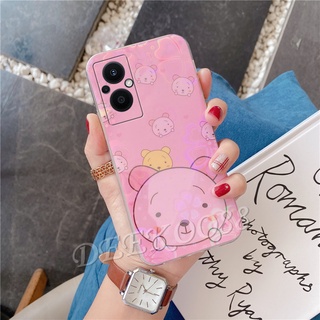 เคสโทรศัพท์ OPPO Reno 7 Z A76 A55 A95 A16K A16 4G 5G Phone Cell Case Soft Handphone Casing Lovely Cute Cartoon Bears Silicone TPU Back Cover เคส Reno7 Z 7Z Reno7Z OPPOA76