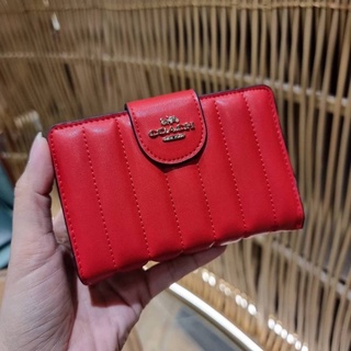 📮ส่งฟรี ‼️ COACH C3454 MEDIUM CORNER ZIP WALLET