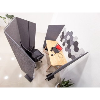 แผ่นสกรีนอะคูสติกแบบตั้งพื้น acoustic panel รีไซเคิลจากขวดน้ำ FE-felt รุ่น ACOUSTIC GAME HUB