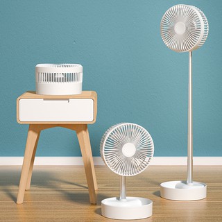 ADYSS-F3,F4E USB desktop fan พัดลมตั้งโต๊ะ มีรีโมทควบคุมระยะไกล แบตเตอรี่ในตัว1800mAh ใช้ได้ 4 ถึง6 ชั่วโมง 4.1