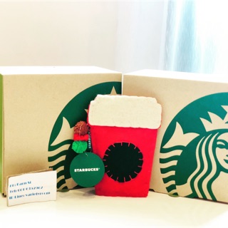 STARBUCKS COFFEE CHRISTMAS BAG STARBUCKS Taiwan with tag เป็นรูปแก้ว