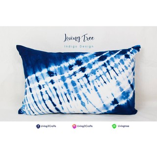 Shibori Indigo Pillow Cover ปลอกหมอนอิง มัดย้อม สไตล์ชิโบริ แบบญี่ปุ่น