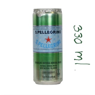 น้ำแร่ชนิดมีฟอง San pellegrino sparkling natural water 330 ml