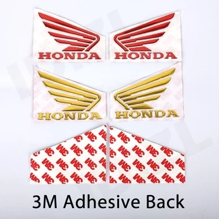 สําหรับ Honda Wings 3M 3D สติกเกอร์สัญลักษณ์ยางนุ่ม | สติ๊กเกอร์ติดมอเตอร์ไซค์ซ้ายและขวา