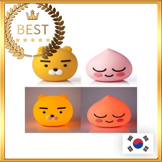 [KAKAO FRIENDS] Mood Light Night Lamp 2Type RYAN &amp; APEACH│Night Bed Sleep Mood Light Lamp│Kakao Interior│Silicone Touch เอพีช และ ไรอัน