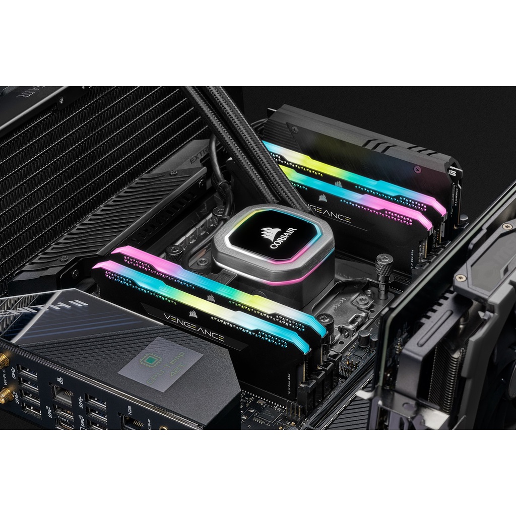 32GB (16GBx2) DDR4/3600 RAM PC (แรมพีซี) CORSAIR VENGEANCE RGB PRO SL (CMH32GX4M2D3600C18) CL18 (ฺBLACK) ประกัน LT