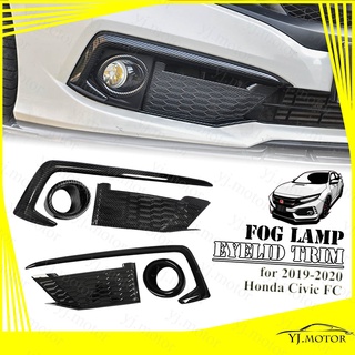 คิ้วไฟตัดหมอก ด้านหน้า สําหรับ Honda Civic ปี 2019-2020 Fog Light Lamp Cover