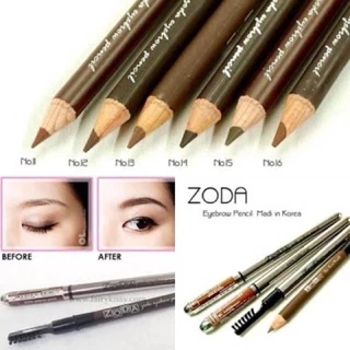 WT-51🌟ZODA EyebrowPencilดินสอเขียนคิ้ว ขียนง่ายเขียนลื่นติดทน กันน้ำ เนื้อเนียน สีสวย มีให้เลือกด้วยกัน 6สี ราคาถูก SALE