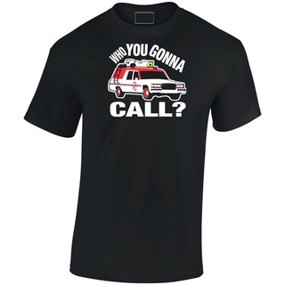 เสื้อยืด พิมพ์ลาย Who You Gonna Call Ghostbuster Inspired Car สําหรับผู้ชาย 245413S-5XL