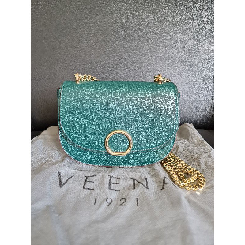 ส่งต่อ กระเป๋า Veena 1921 สีเขียว ส่งฟรี EMS
