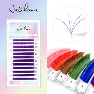 NATUHANA ชนิด C สีรุ้ง แบบช่อ รถยนต์ ทำช่อดsอกไม้ง่ายๆ ขนมิ้ง ธรรมชาติ ขนตาปลอม ขนตา ขนตาปลอมขนมิ้ง