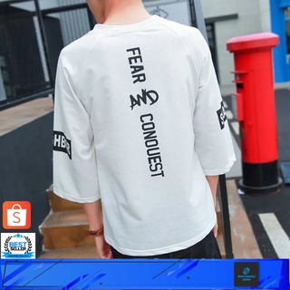 ลดราคา เสื้อแฟชั่นเกาหลี TShirtmen เสื้อเกาหลีมาใหม่ขายดีสุดhot เสื้อยืดคอกลมแขนสั้น เสื้อแฟชันเท่ๆ oversize เ พร้อมส่ง