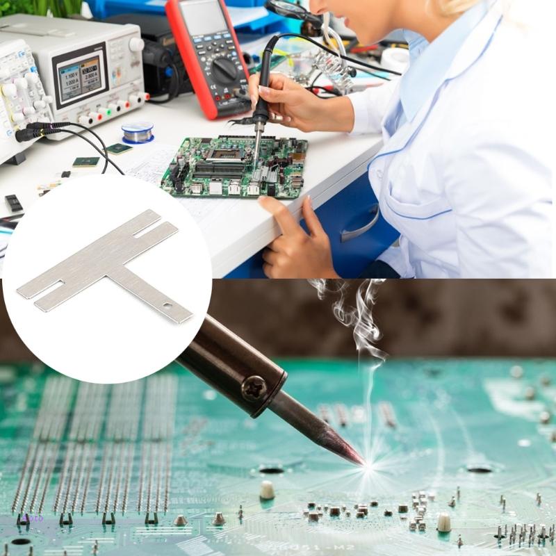 Aoto แผ่นเหล็กชุบนิกเกิล รูปตัว T สําหรับเครื่องเชื่อมจุดแบตเตอรี่ 100 ชิ้น