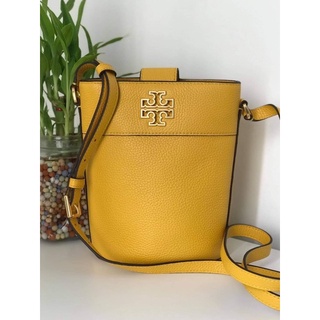 👑ผ่อน0%แท้100%👑 กระเป๋าสะพาย Tory Burch Plain Leather Britten Mini Bucket Bag Toryburch82301