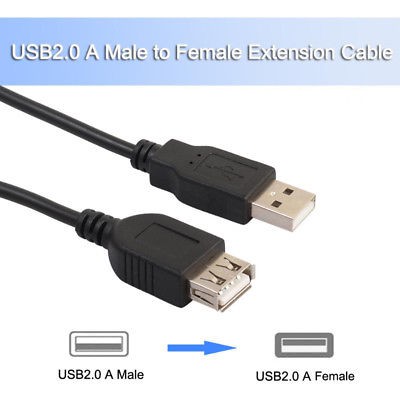 USB 2.0 Cable Extention USB Cable V2.0 M/F สายต่อยาว M/F 0.3M 0.5M 1.8M 3M 5M 10M