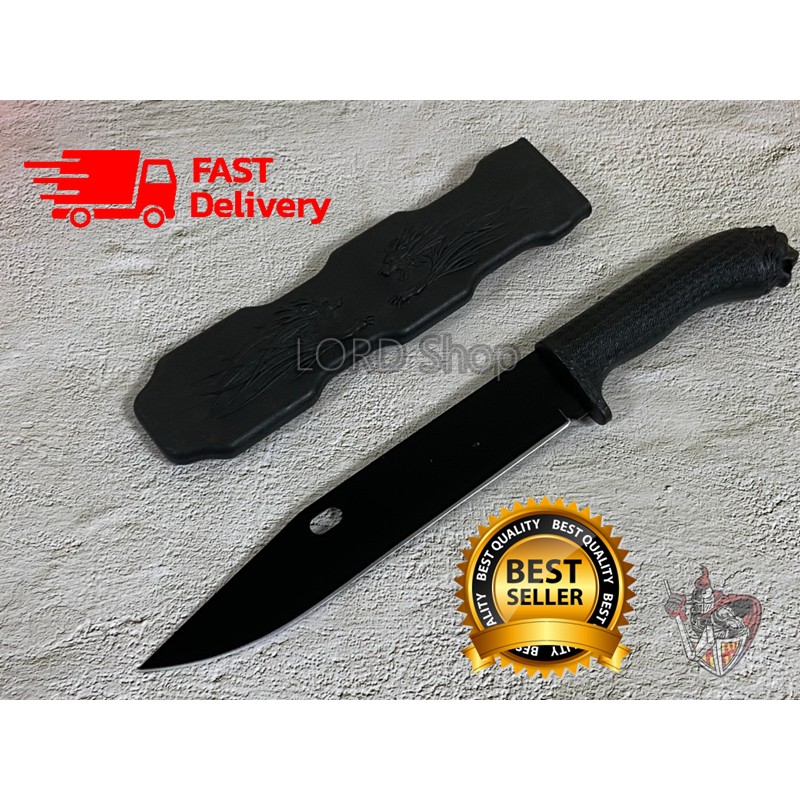 มีดพก มีดเดินป่า รุ่น KNIFE-201 มีดแคมป์ปิ้ง มีดสะสม 14 นิ้ว พร้อมที่ใส่มีดอย่างดี