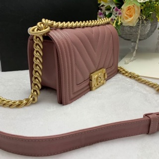 ❌Sale6590ใบเดียว❌Chanel Le boy Chevron grainedskin เกรด vip📌size 20 cm.📌 📌สินค้าจริงตามรูป เนื้องานสวยงาม หนังแท้ 📌