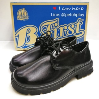 ราคาBata รองเท้าหนังผูกเชือก 4 รู ยี่ห้อบาจาของแท้ นักเรียนชาย รองเท้าใส่ทำงาน รองเท้าทางการ รองเท้าสีดำ สีดำ Size 31-42 ...