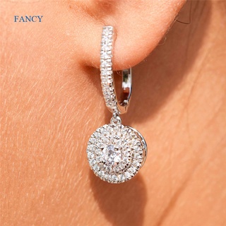 Fancy ใหม่ เครื่องประดับ ต่างหูเพทาย หรูหรา สไตล์คลาสสิก สําหรับผู้หญิง